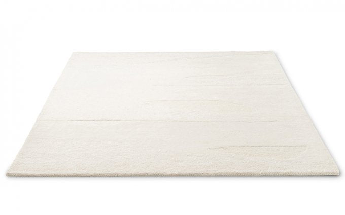 Decor Scape Wool White rug detail