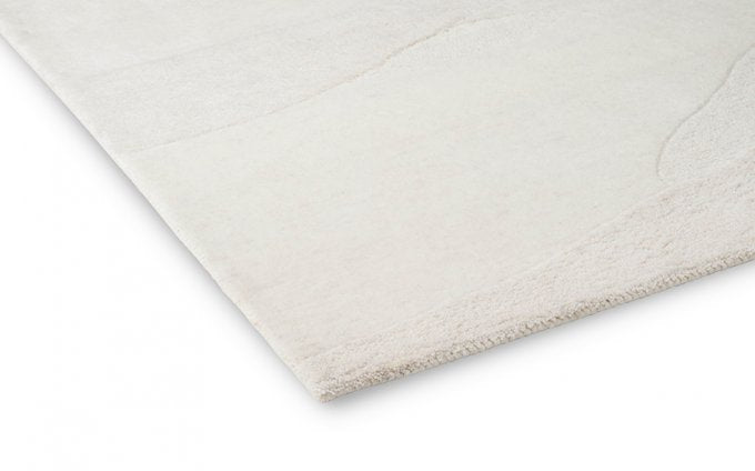 Decor Scape Wool White rug detail