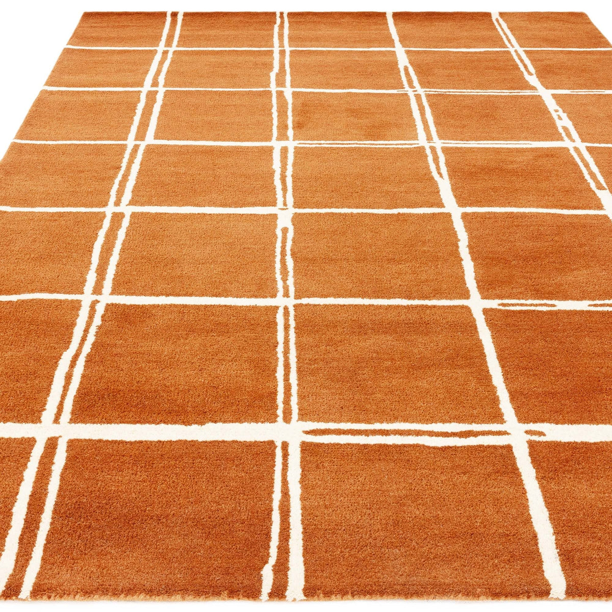 Albany Grid Rust rug