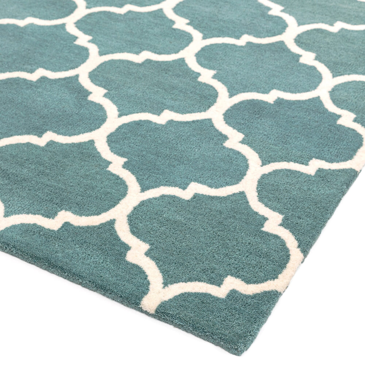 Albany Ogee Duck egg rug