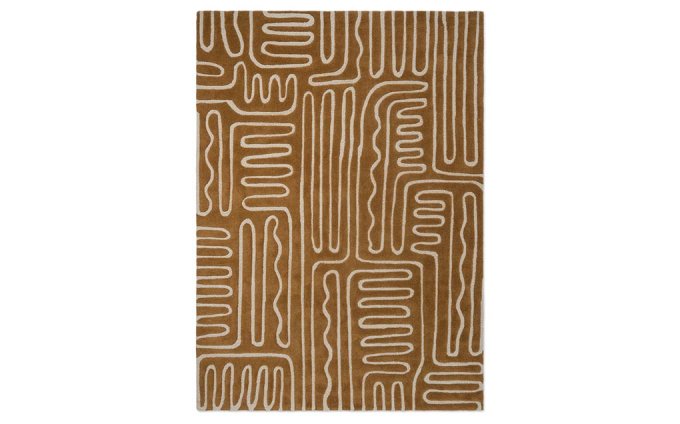 Harlequin Hollow Tan 141103 rug full flat view