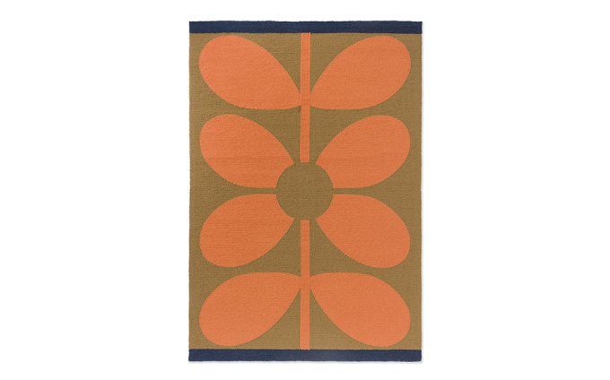Orla Kiely Giant Sixties Stem Tomato outdoor rug full flat view