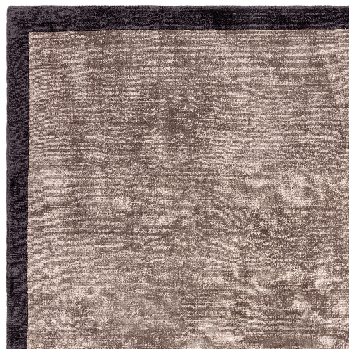 Blade Border Charcoal Moleskin rug