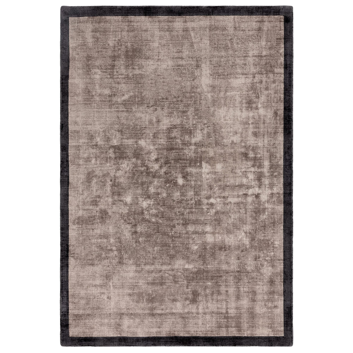 Blade Border Charcoal Moleskin rug