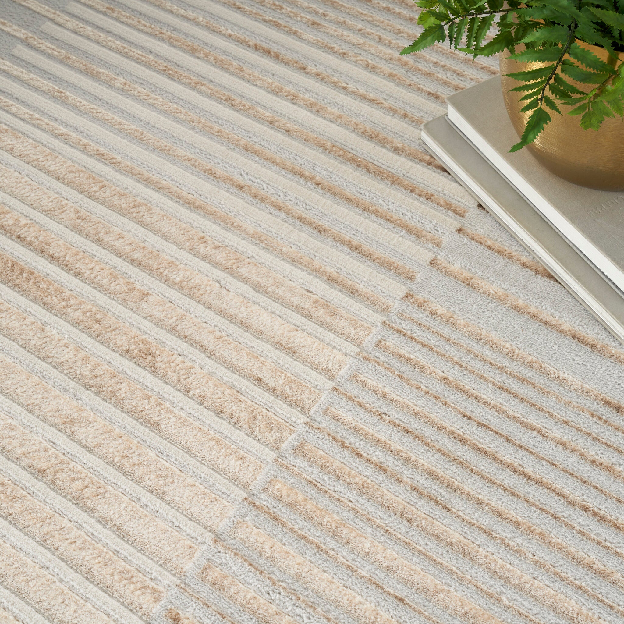 Brushstrokes BSK04 Beige Silver rug