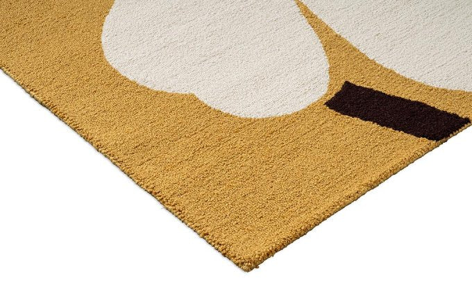 Marimekko Unikko Anniversary Honey outdoor rug corner detail