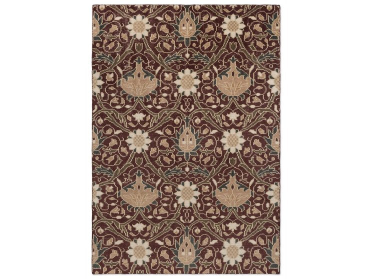 Morris & Co Montreal Russet rug full flat view