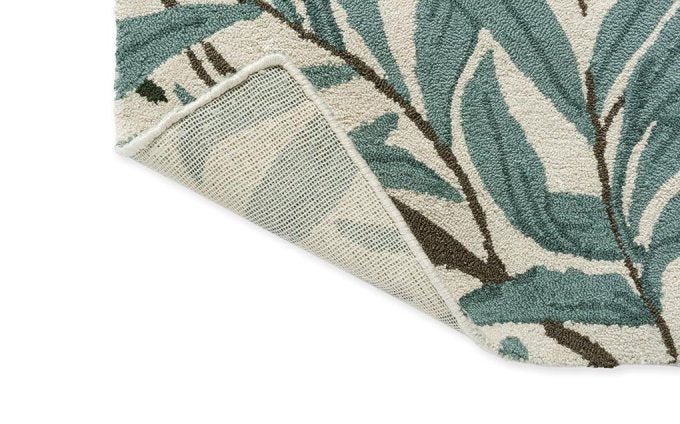 Morris & Co Willow Boughs Leafy Arbour outdoor rug backing