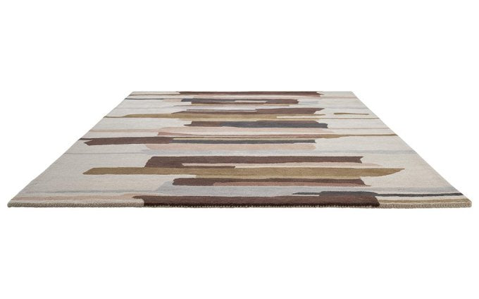 Harlequin Zeal Taupe 43001 rug angled view