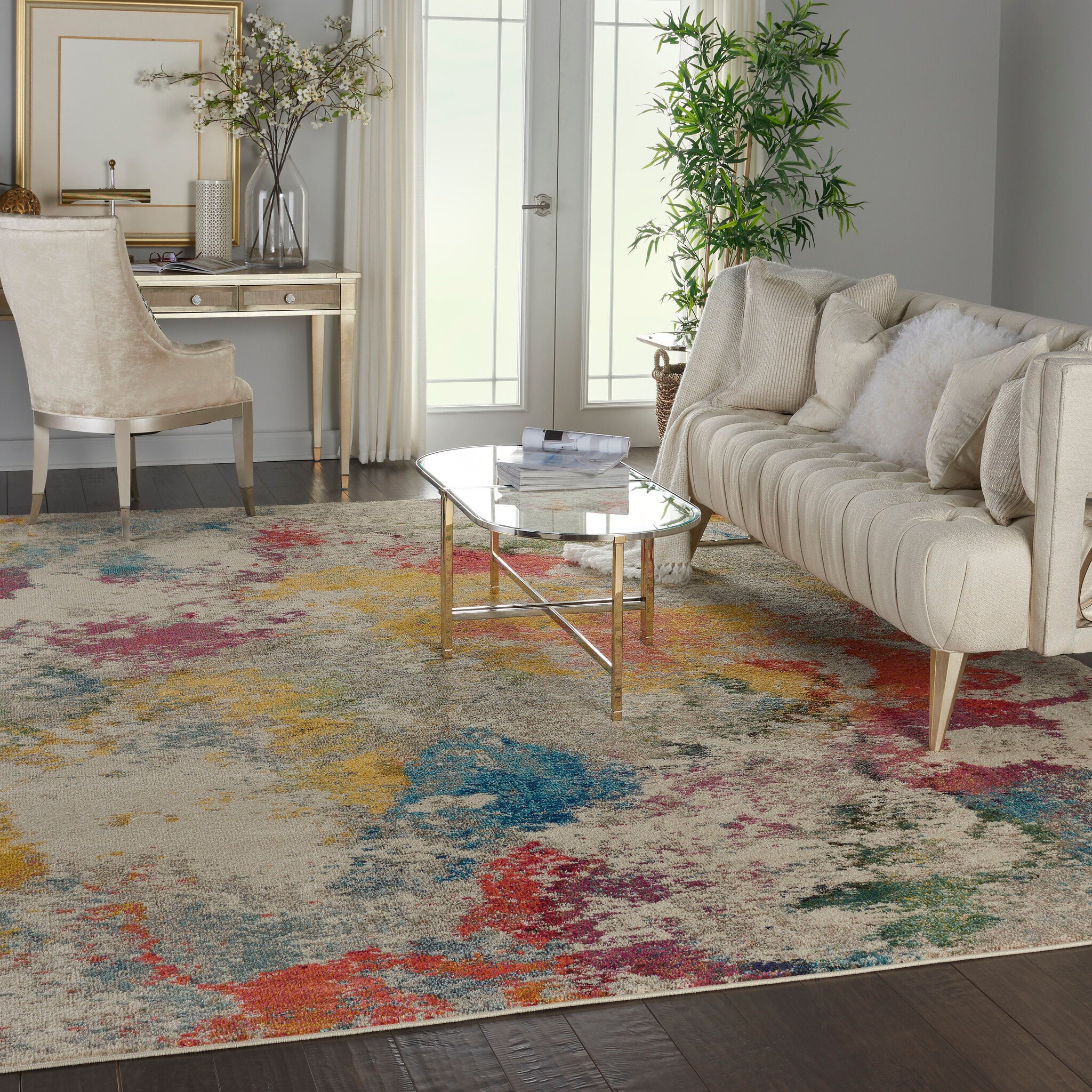 Celestial CES12 Ivory Multicolour rug