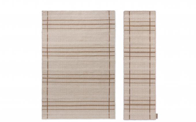 Zona Line Sesame outdoor rug full flat view