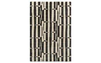 Scion Lohko Stripe Charcoal rug full flat view