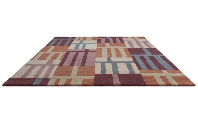 Harlequin Monolith Cinnabar/Amber 144200 rug angled view