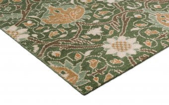 Morris & Co Montreal Forest rug weave detail