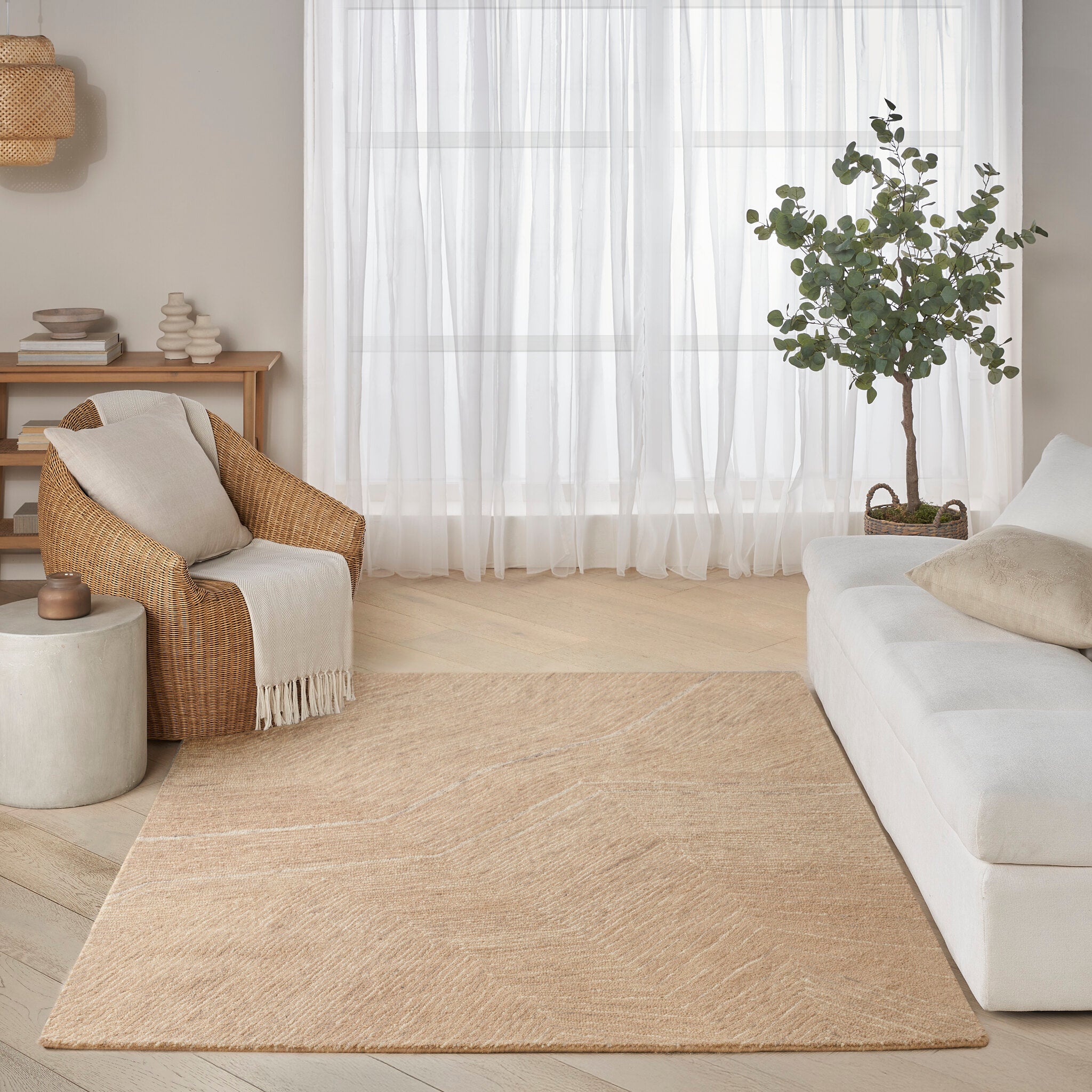 DKNY Pure Angles ANG 01 Camel rug
