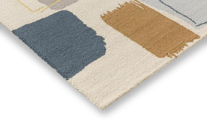 Scion Composition Papaya rug corner detail