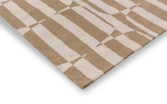Scion Lohko Stripe Pebble rug pile detail