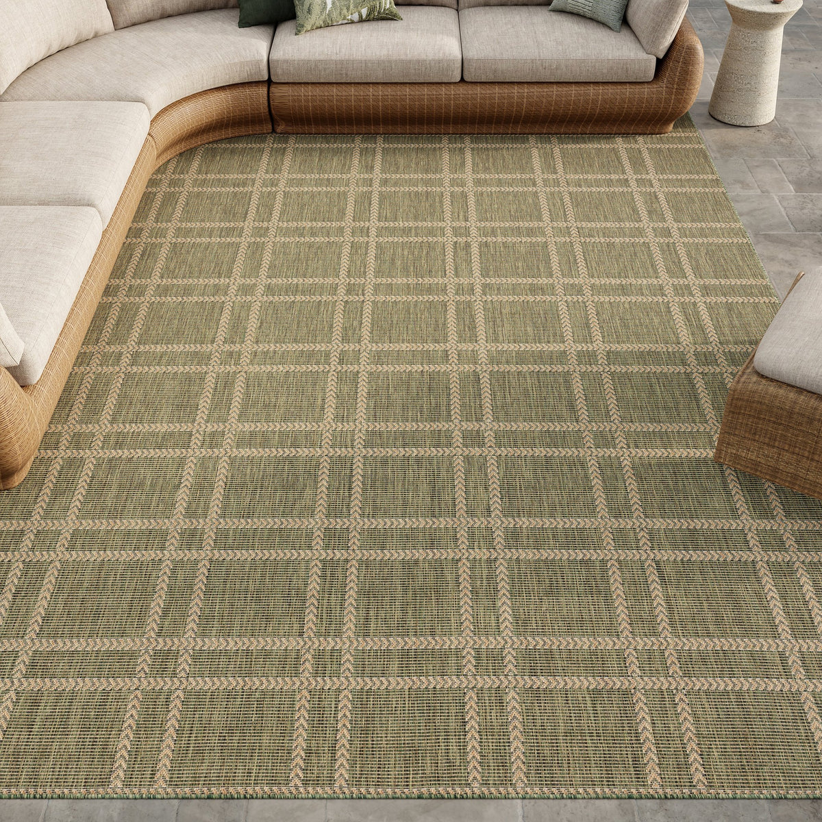 Horizon Indoor Outdoor HOZ 04 Green rug