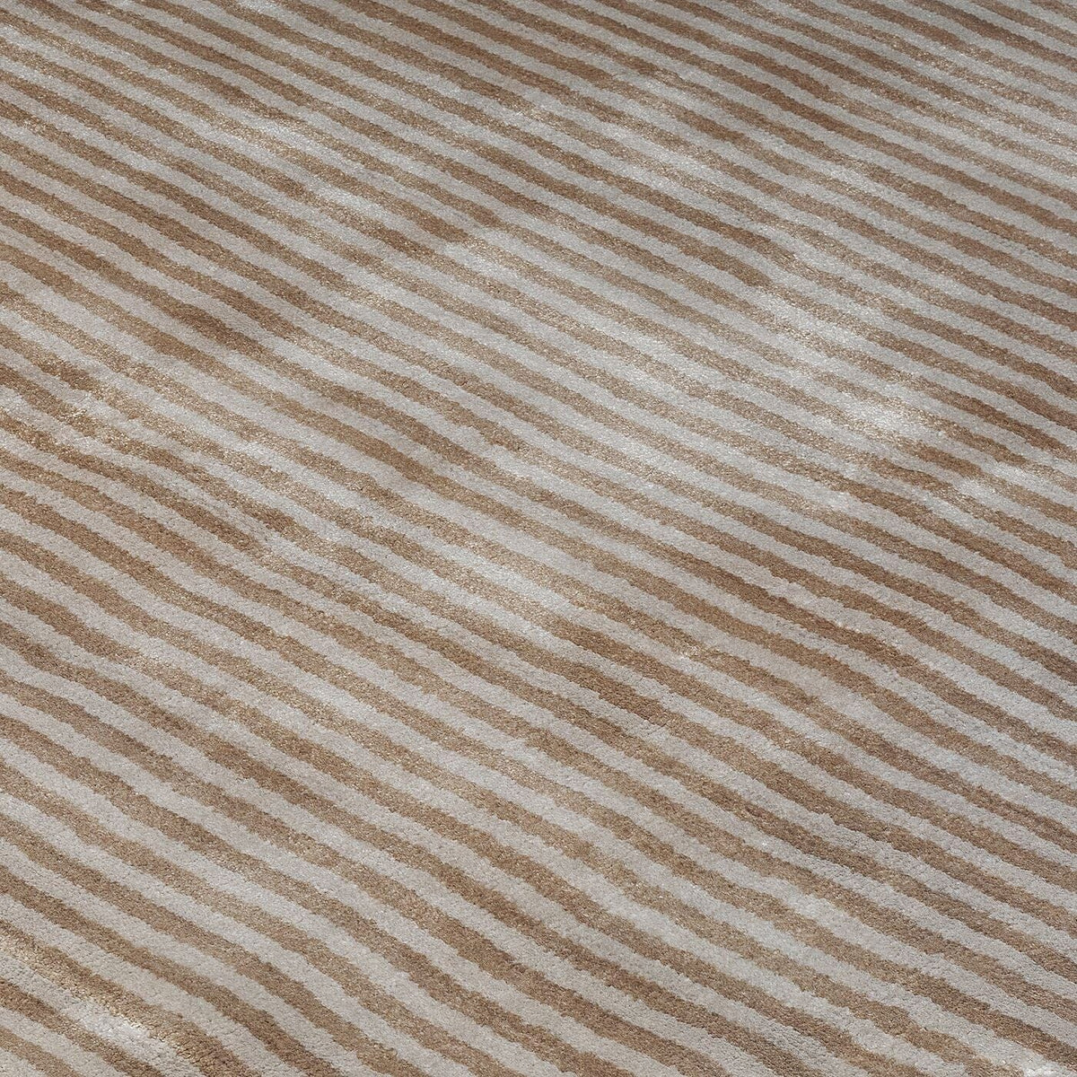 Katherine Carnaby Chrome Stripe Barley rug detail