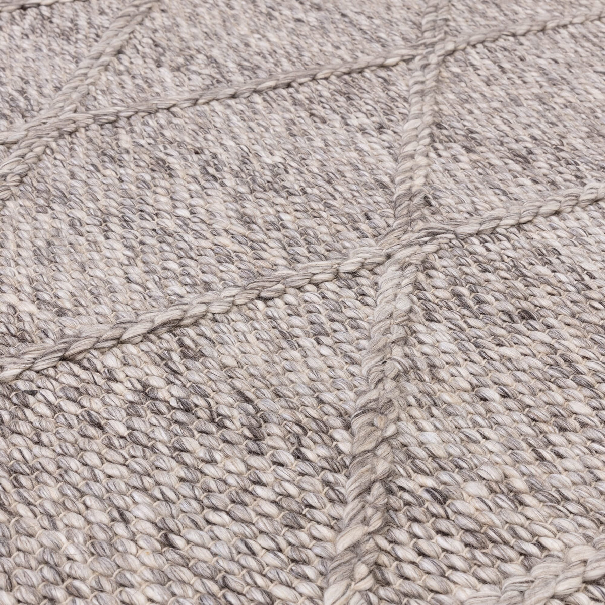 Katherine Carnaby Coast Diamond Grey Marl CD03 rug detail