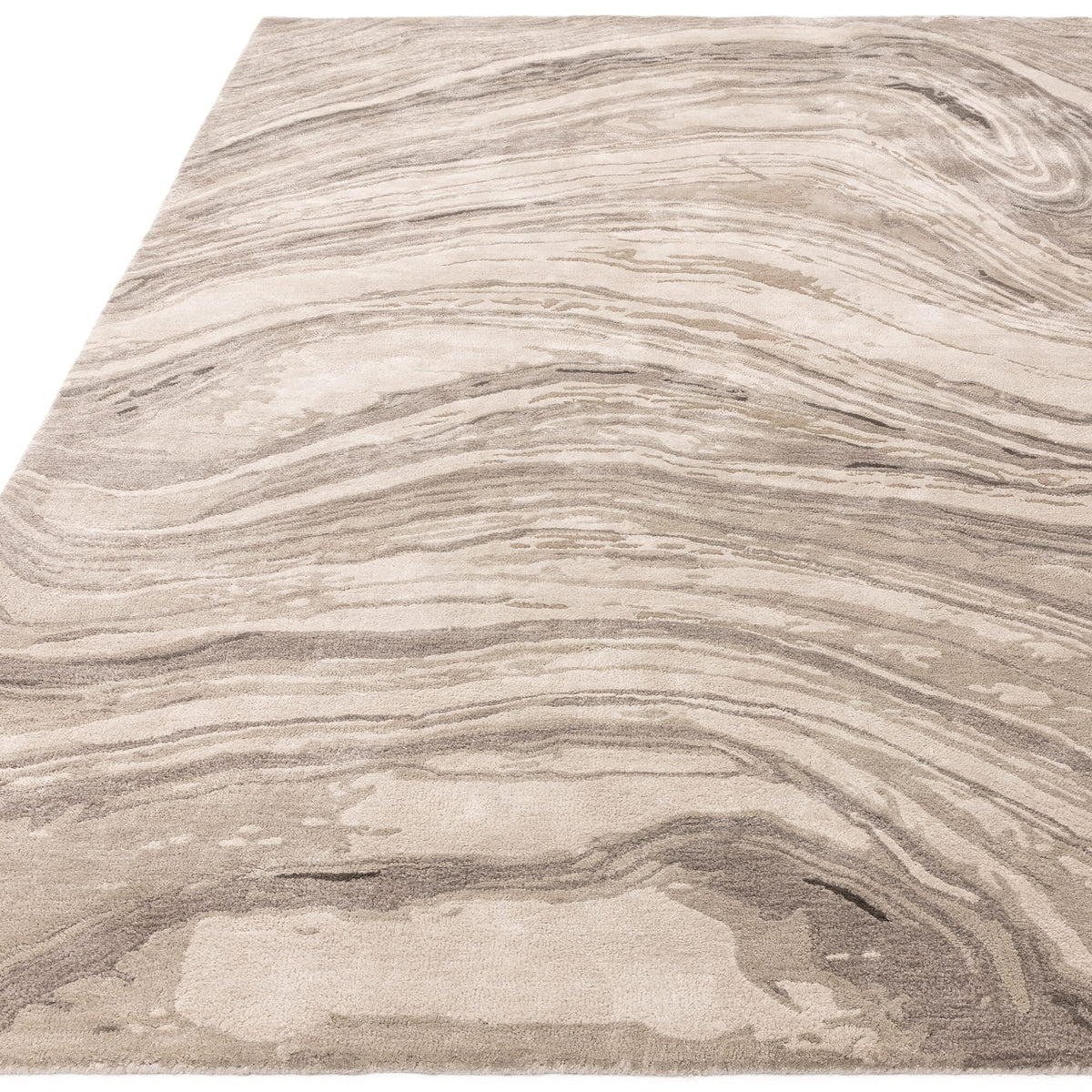 Katherine Carnaby Tuscany Calacatta Marble rug styled in a room setting