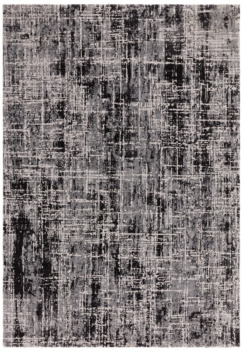 Kuza Abstract Black rug