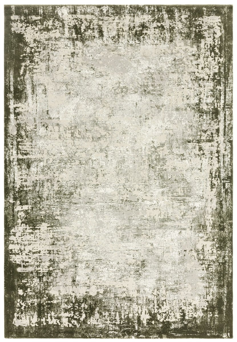 Kuza Borders Green rug