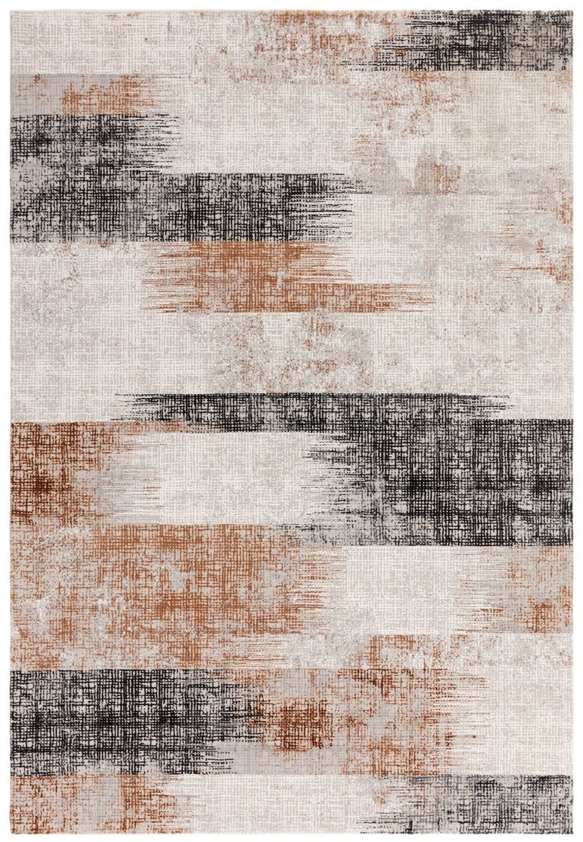Kuza Lines Terracotta rug