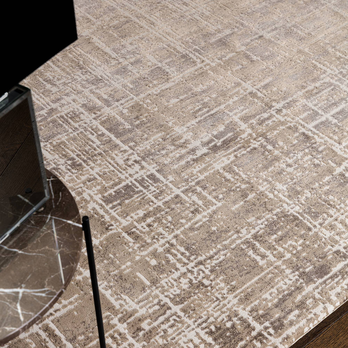 Kuza Abstract Beige rug