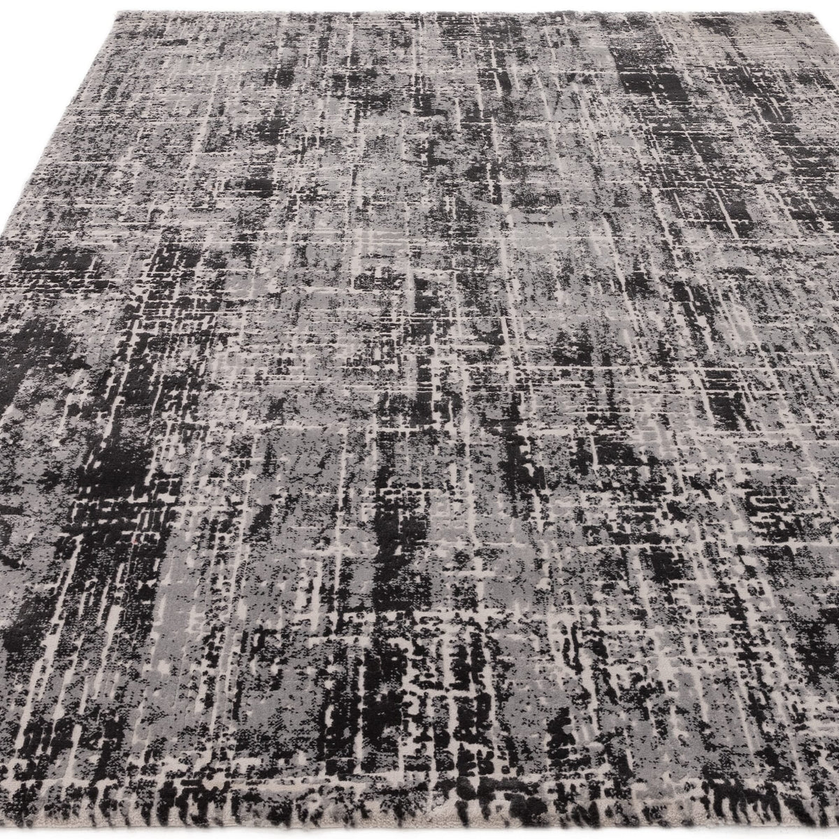 Kuza Abstract Black rug