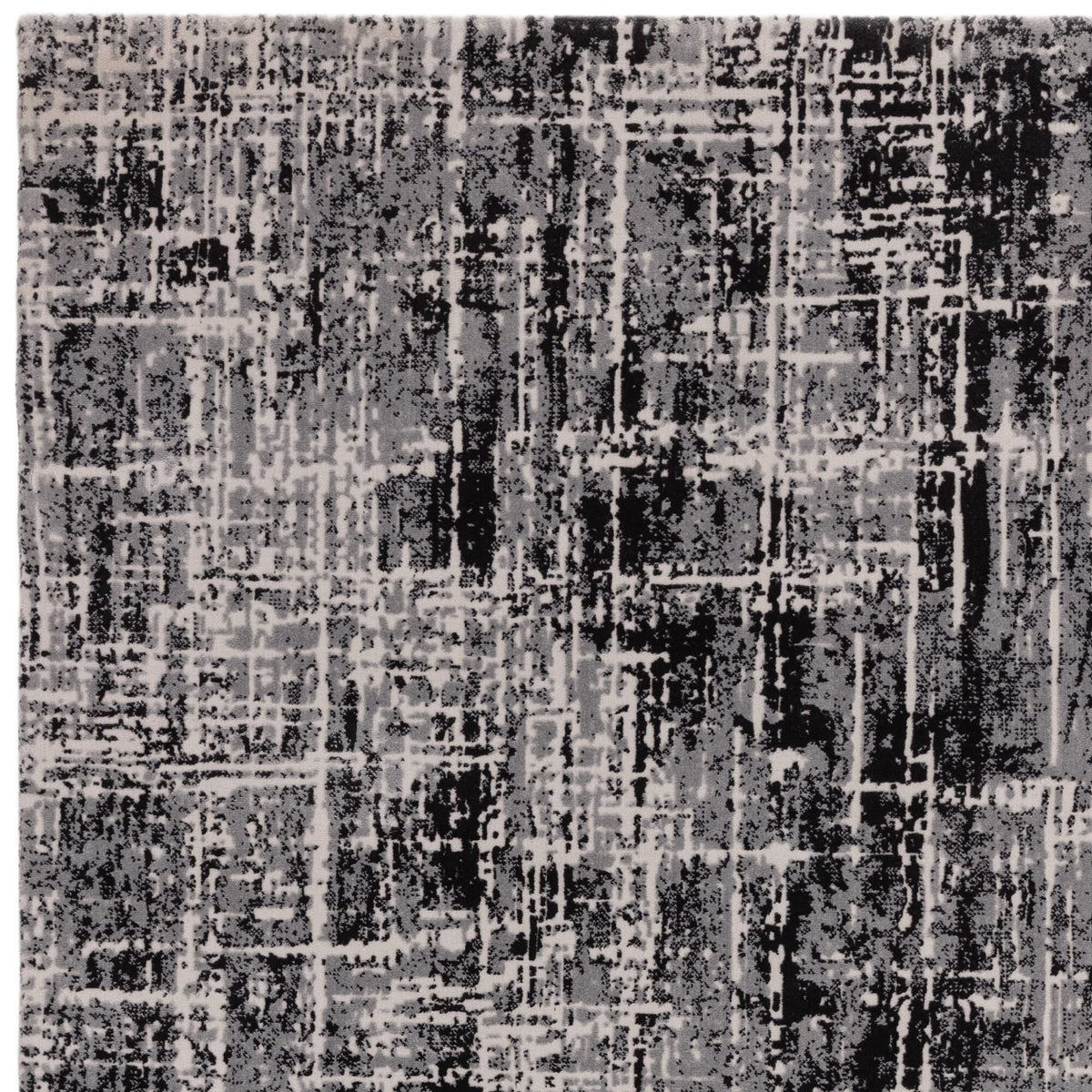 Kuza Abstract Black rug