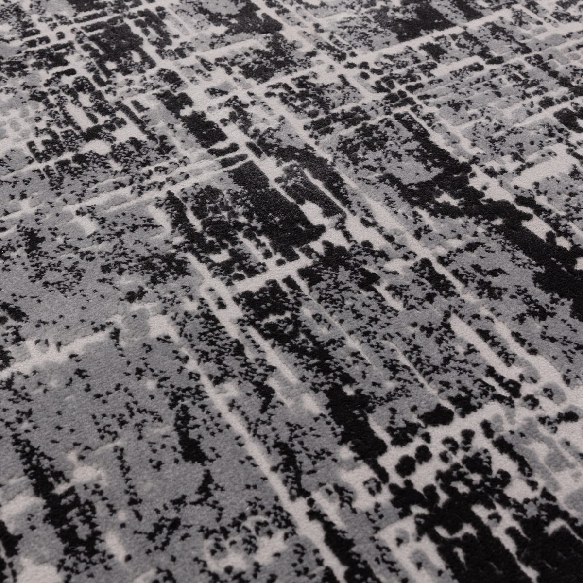 Kuza Abstract Black rug
