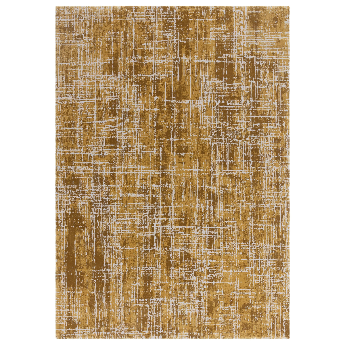 Kuza Abstract Gold rug