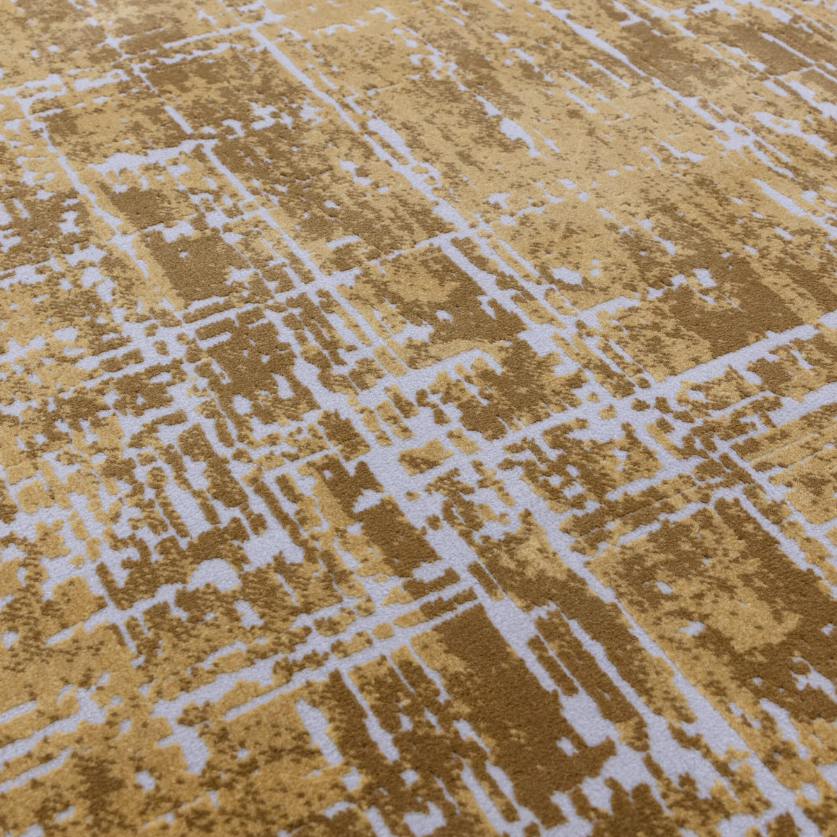 Kuza Abstract Gold rug