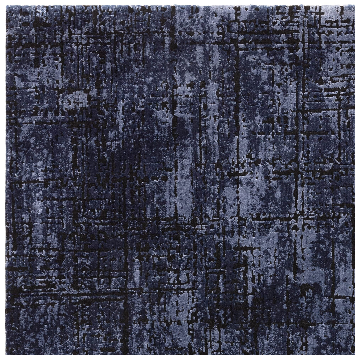 Kuza Abstract Navy rug