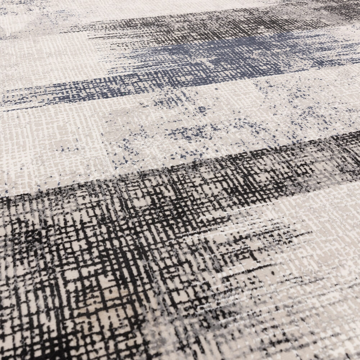 Kuza Lines Navy rug