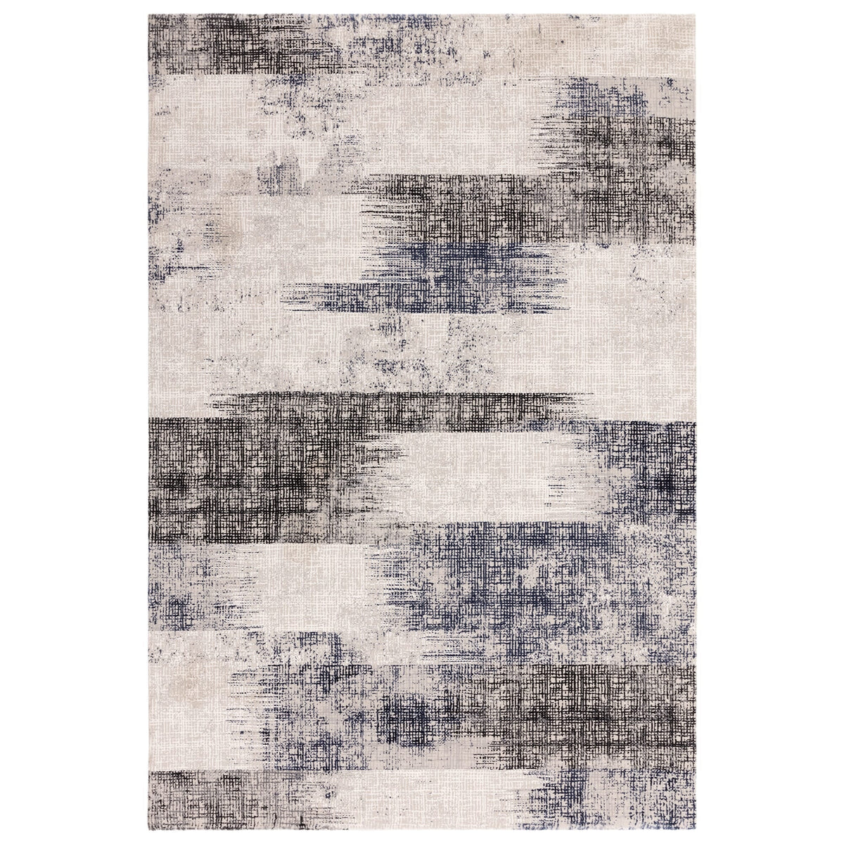 Kuza Lines Navy rug