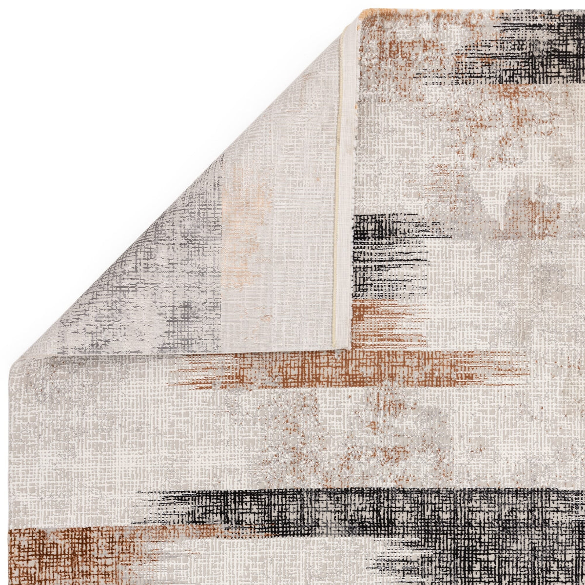 Kuza Lines Terracotta rug