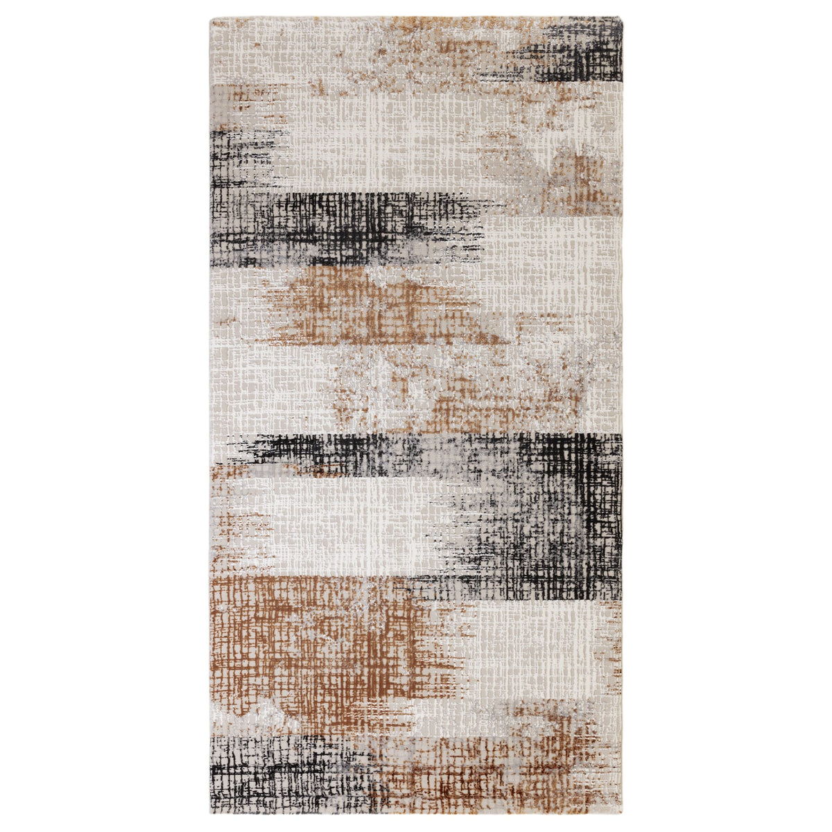 Kuza Lines Terracotta rug