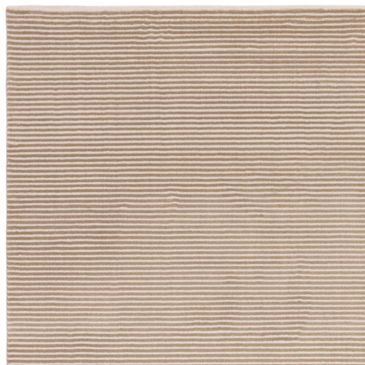 Kuza Plain Stripe Beige rug