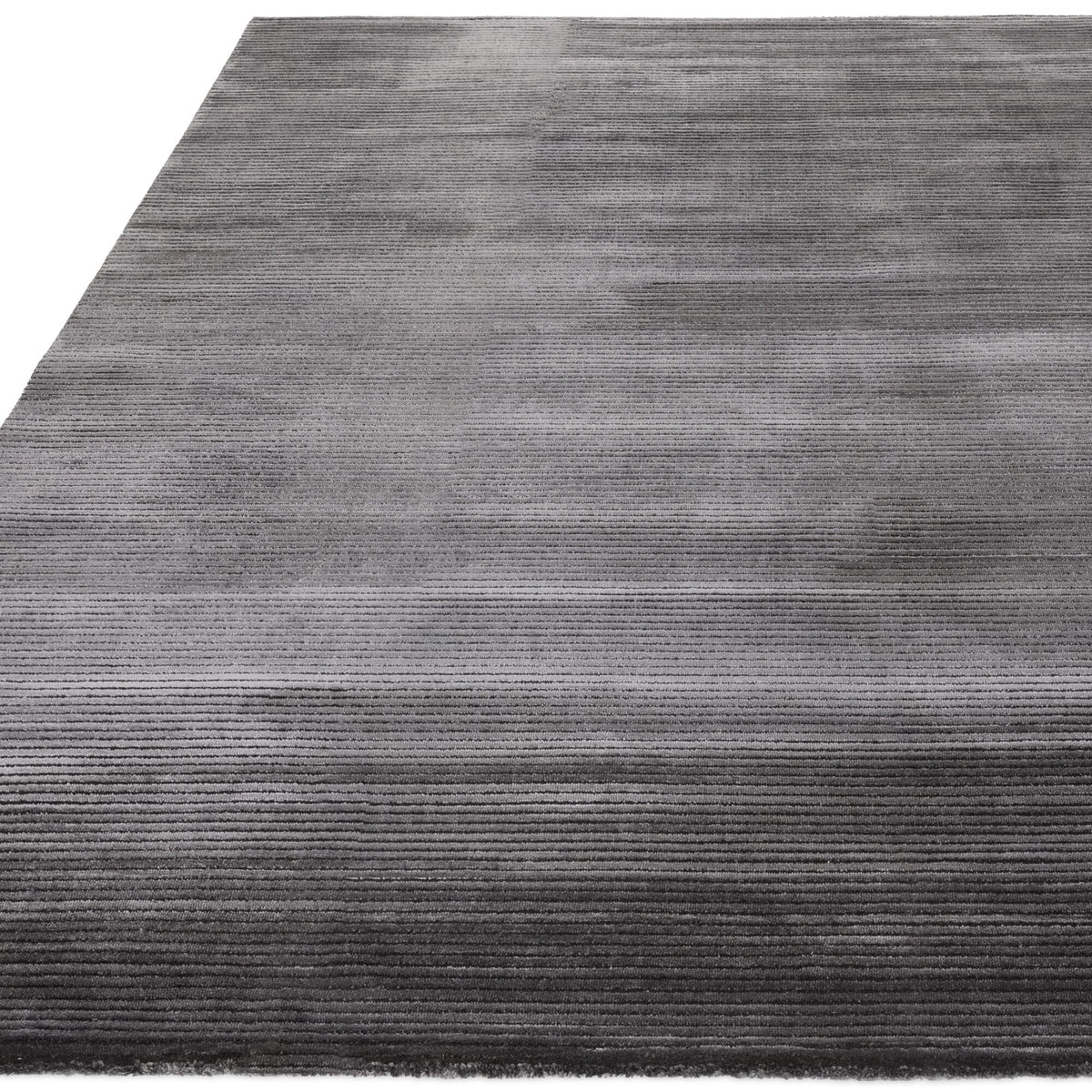 Kuza Plain Stripe Charcoal rug