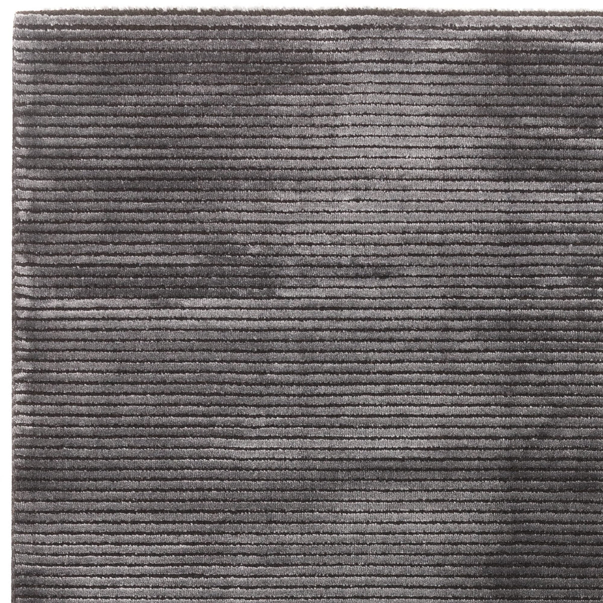 Kuza Plain Stripe Charcoal rug