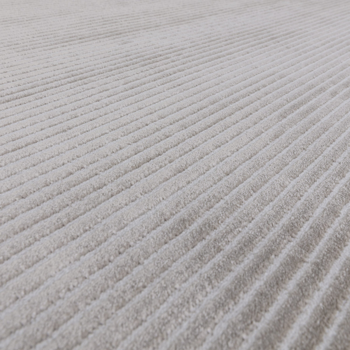 Kuza Plain Stripe Silver rug