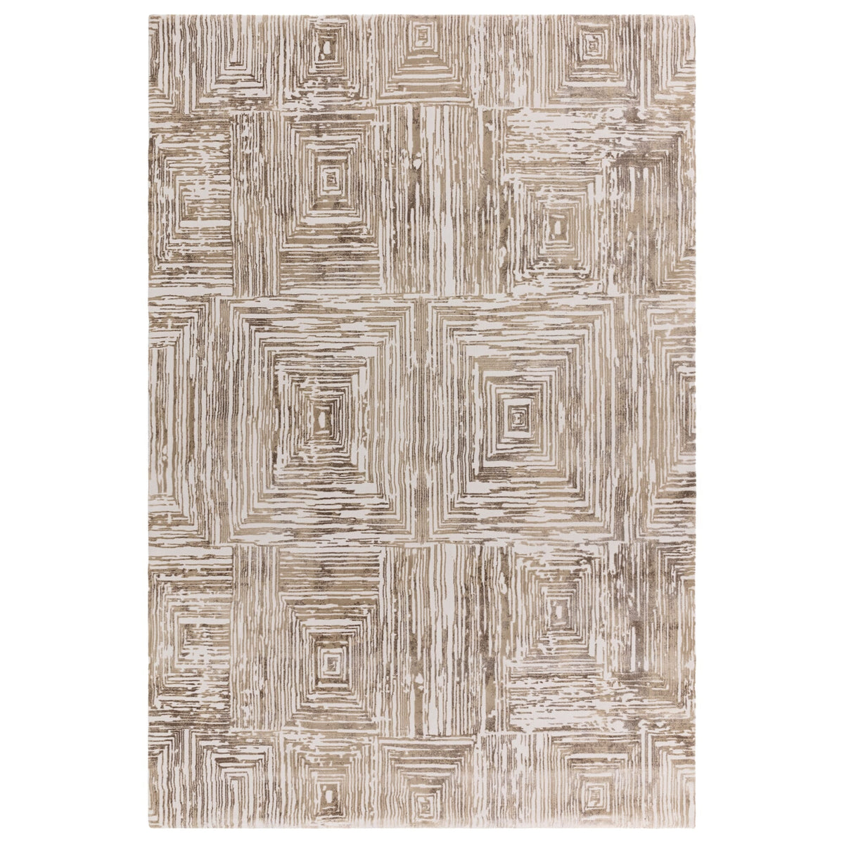 Kuza Portrait Beige rug