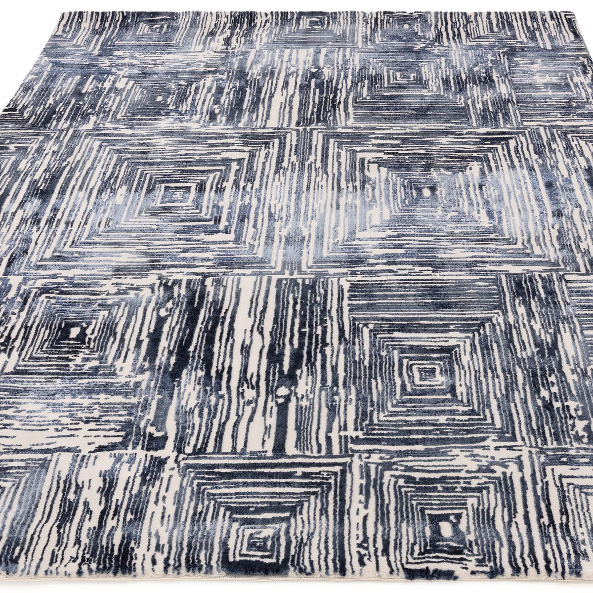 Kuza Portrait Navy rug