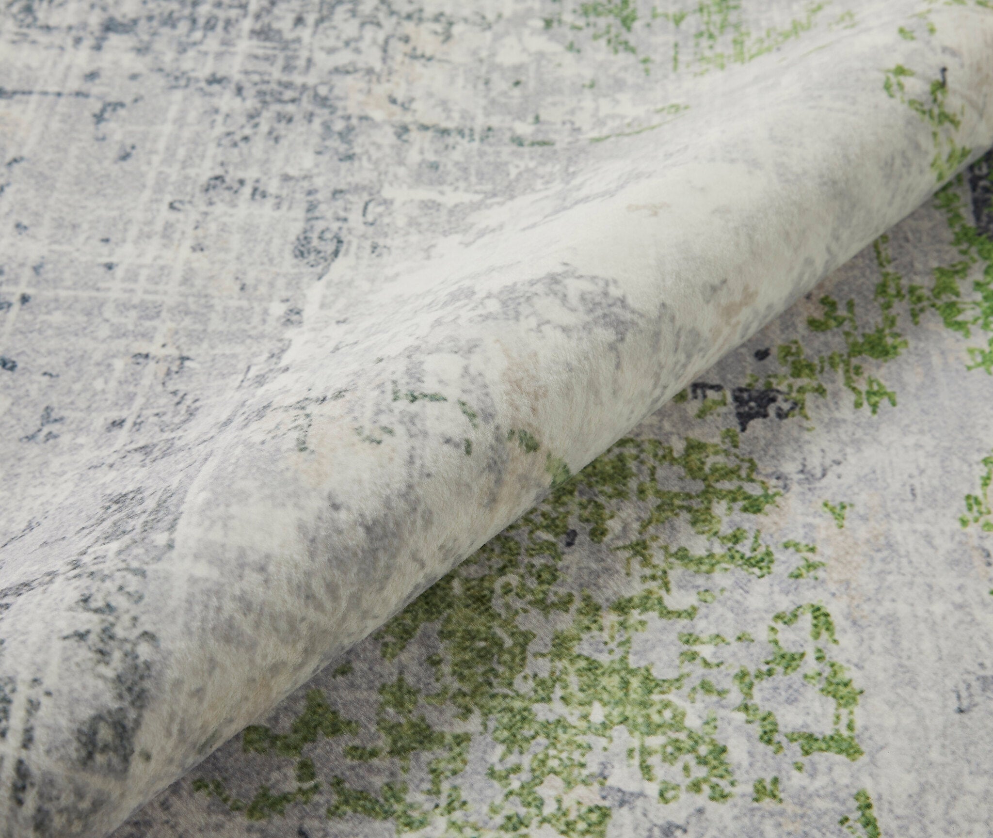 Lux Washable LUX 08 Ivory Green rug