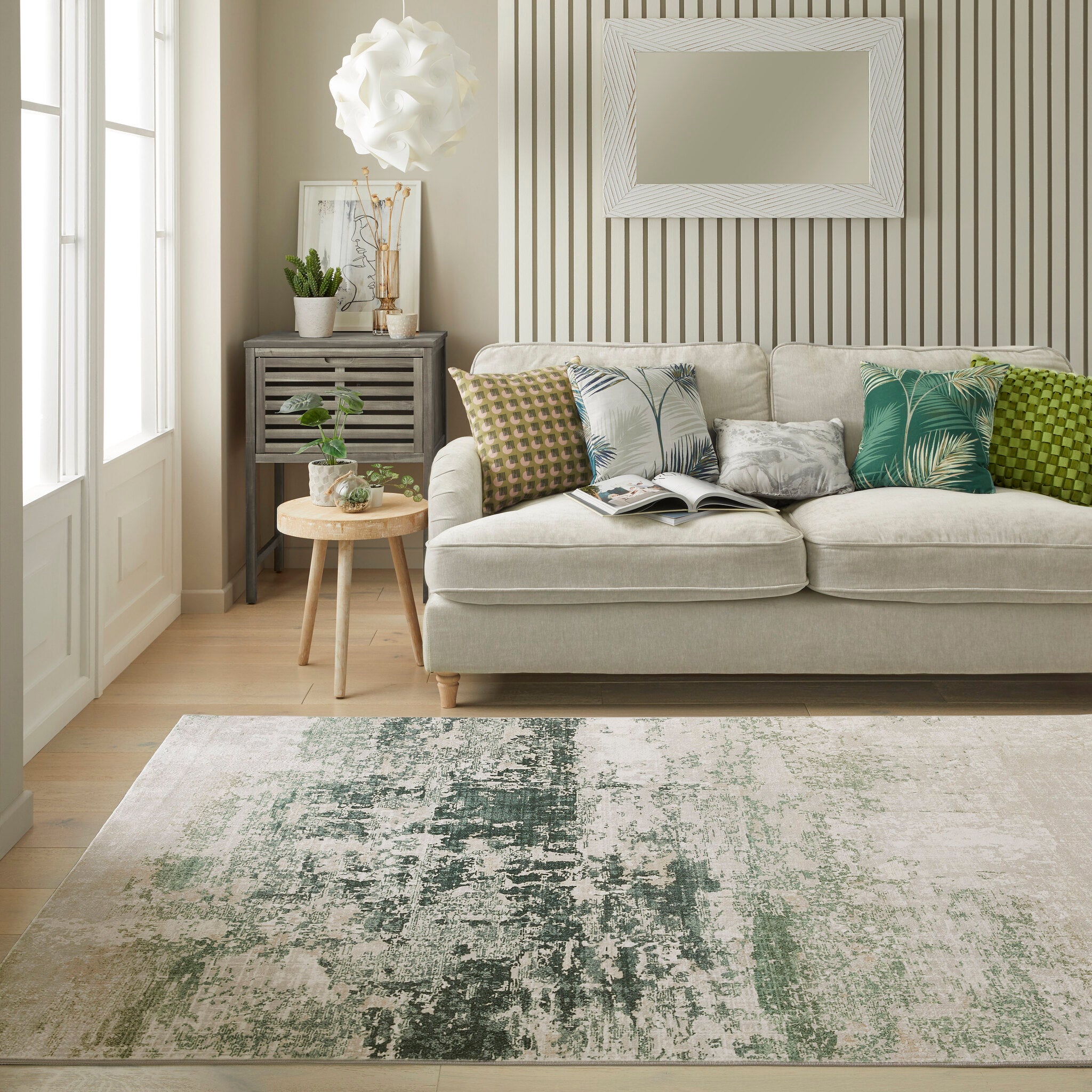 Lux Washable LUX 11 Ivory Olive rug