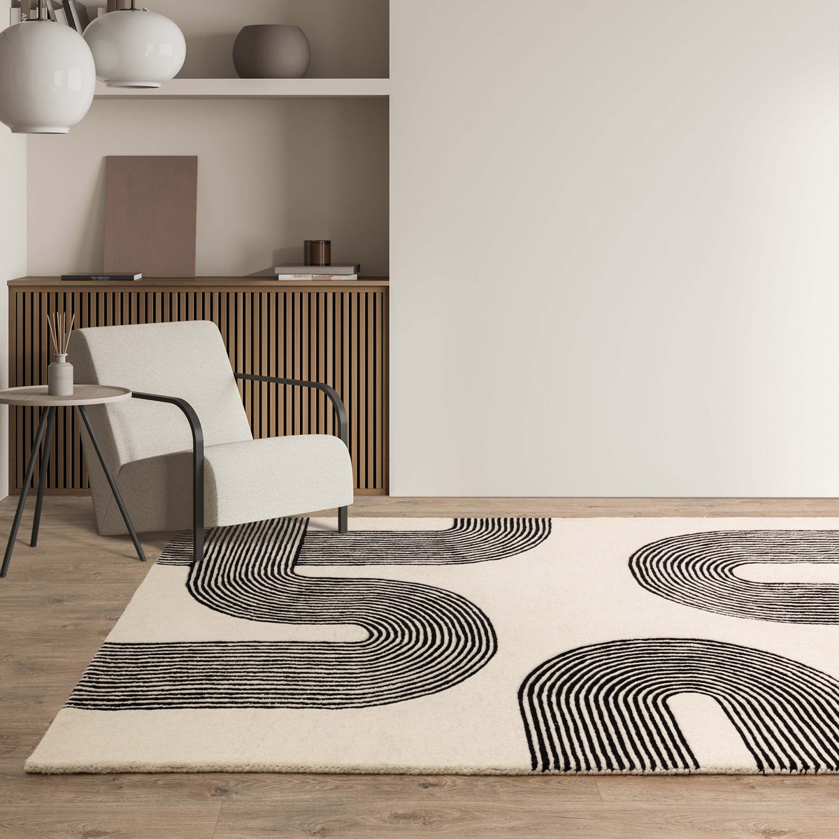 Matrix Arches Black MAX87 rug