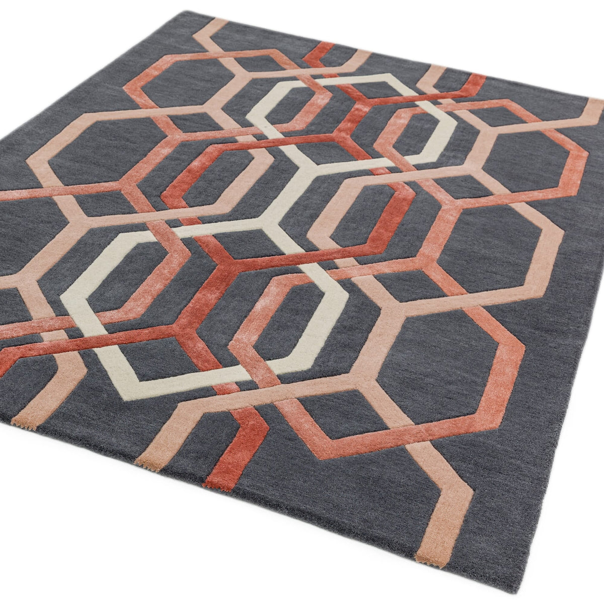 Matrix Hexagon Charcoal MAX66 rug