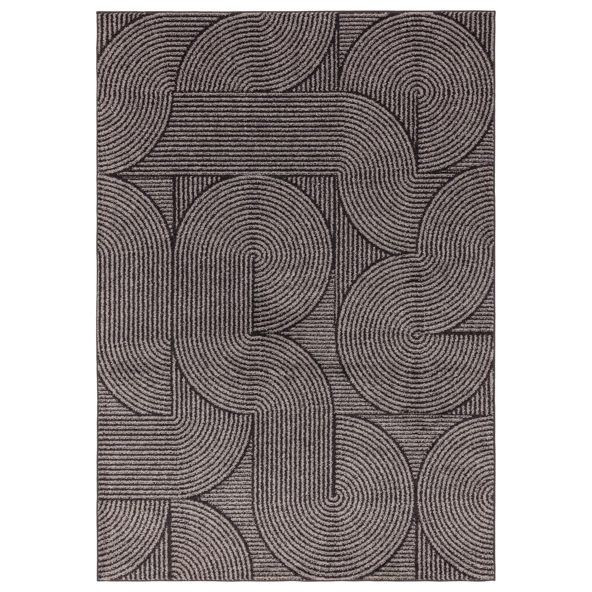 Muse MU01 Charcoal Swirl rug